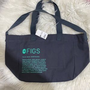 Figs Canvas Tote Charcoal